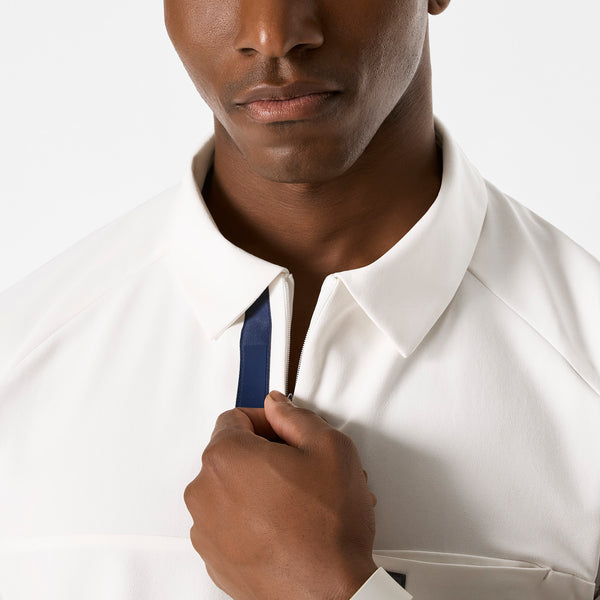 men's Off White FIGS x Team USA FIBREx Polo - Scrub Top