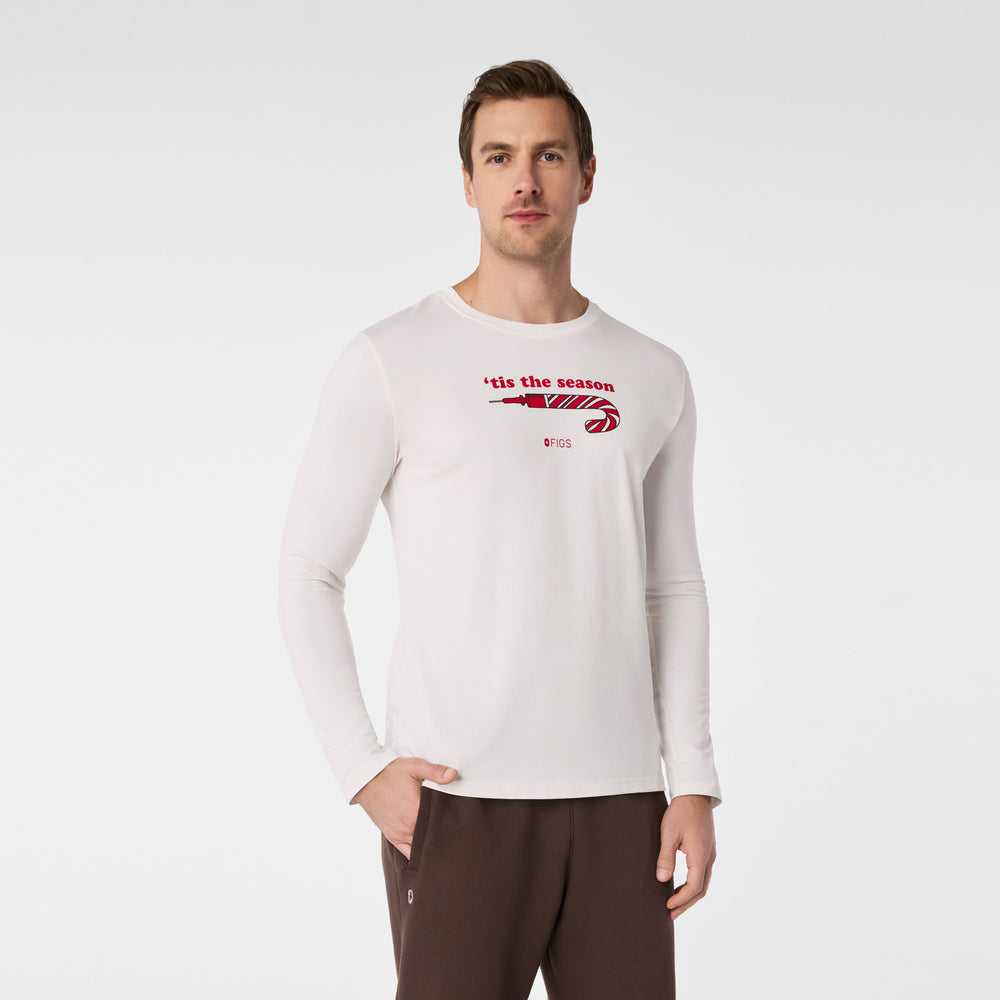 men's Off White Tis The Season Supersoft - Longsleeve Underscrub