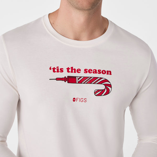 men's Off White Tis The Season Supersoft - Longsleeve Underscrub