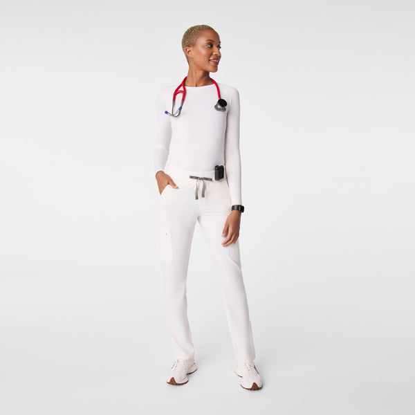 women's Off White  High Waisted Yola - Petite Skinny Scrub Pant™