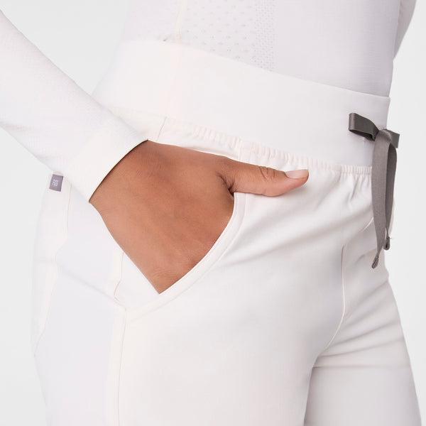women's Off White  High Waisted Yola - Petite Skinny Scrub Pant™