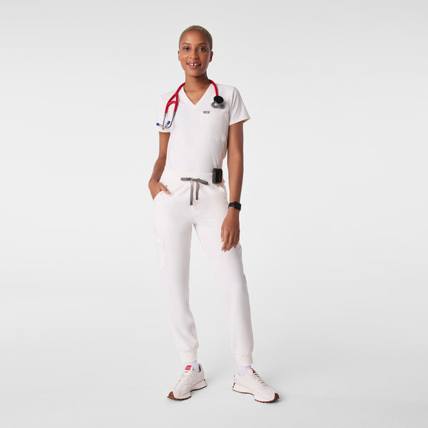 women's Off White High Waisted Zamora - Jogger Scrub Pant™