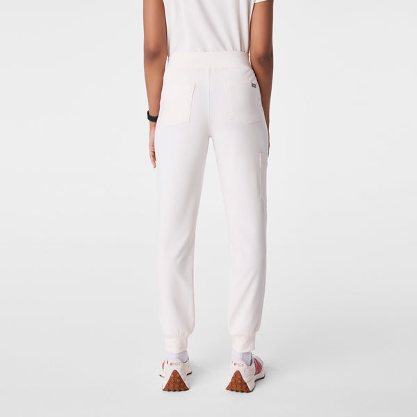 women's Off White High Waisted Zamora - Petite Jogger Scrub Pant™