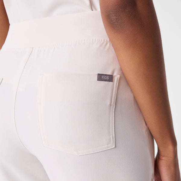 women's Off White High Waisted Zamora - Petite Jogger Scrub Pant™