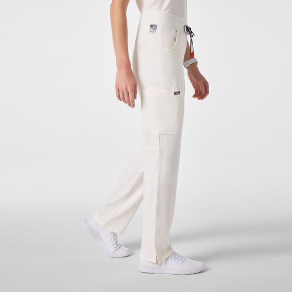 women's Off White FIGS x Team USA Kade - Petite Cargo Scrub Pant™