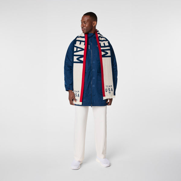 unisex Off White FIGS x Team USA Knitted Scarf