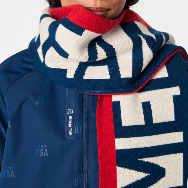 unisex Off White FIGS x Team USA Knitted Scarf