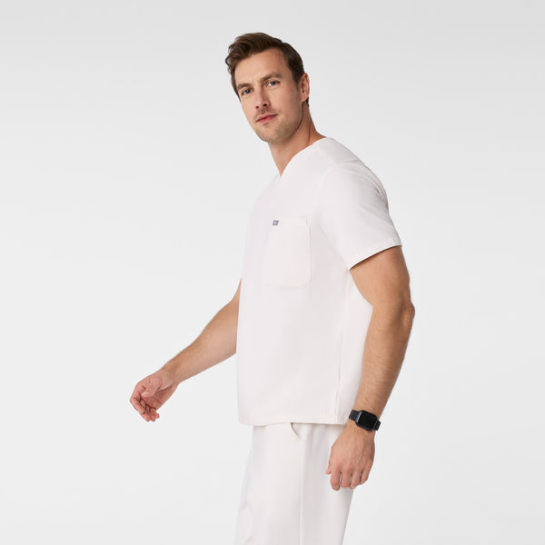 men's Off White Leon - Three-Pocket Scrub Top™