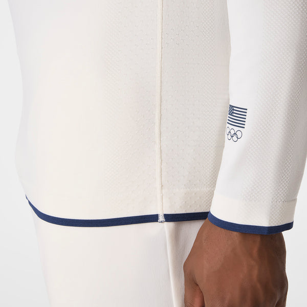 men's Off White FIGS x Team USA Makato Seamless - Longsleeve Underscrub