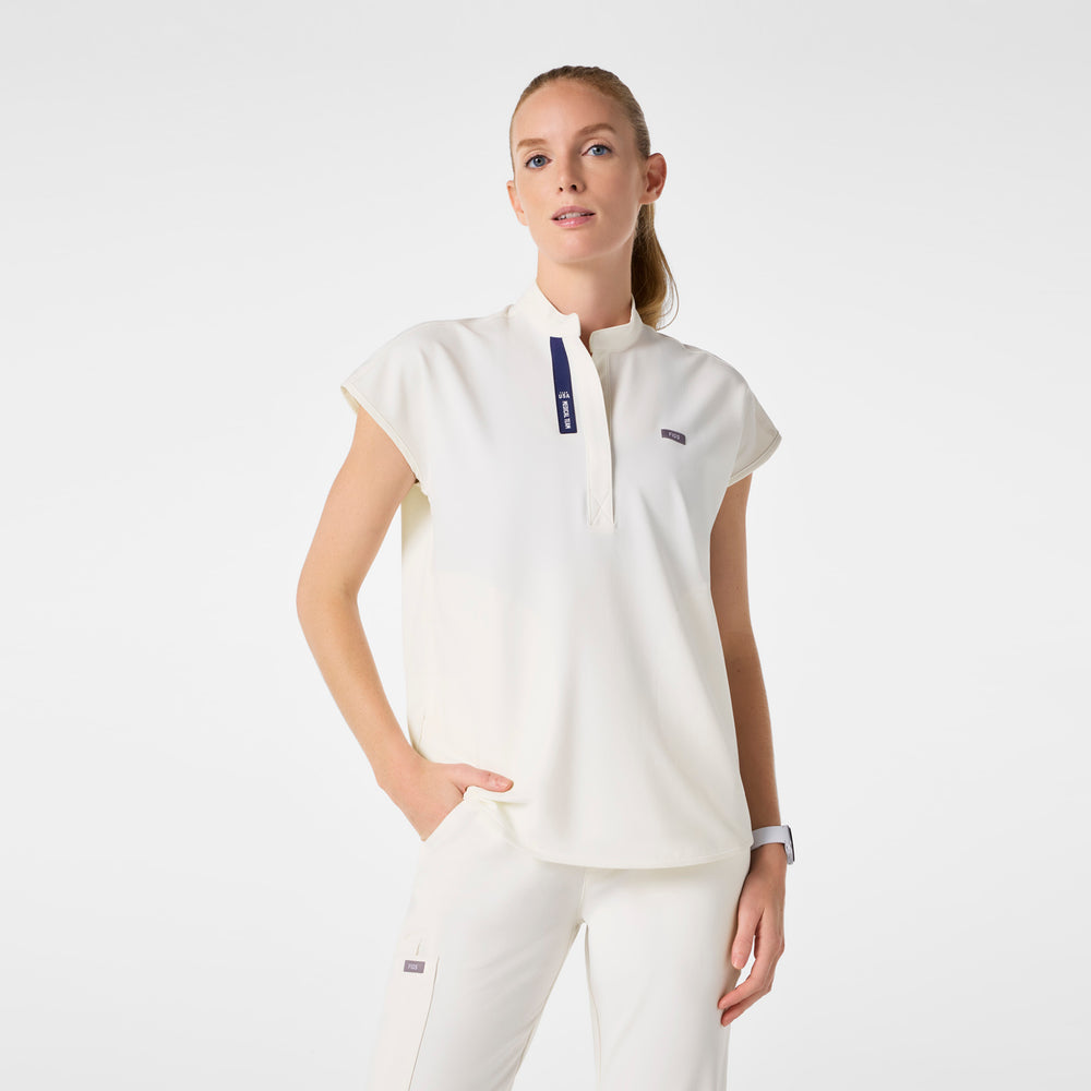 women's Off White FIGS x Team USA Rafaela - Oversized Scrub Top™