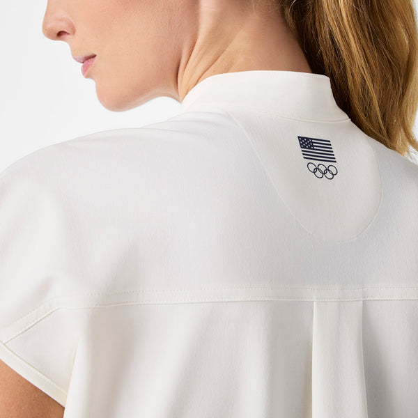 women's Off White FIGS x Team USA Rafaela - Oversized Scrub Top™