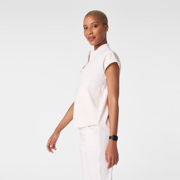 women's Off White Rafaela - Oversized Scrub Top™