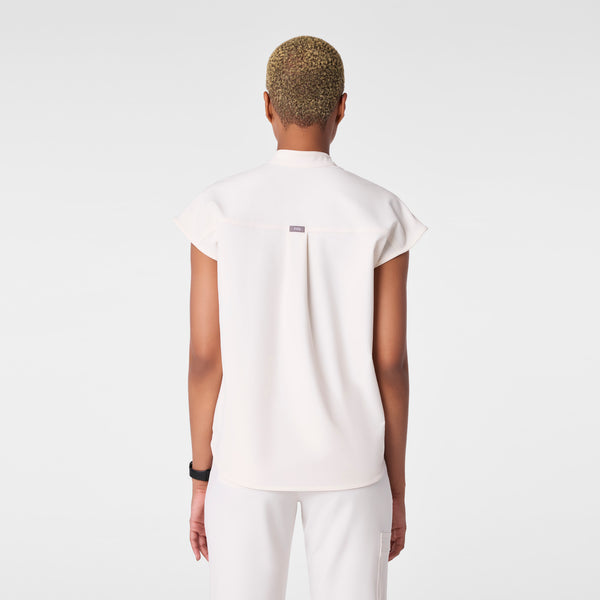 women's Off White Rafaela - Oversized Scrub Top™