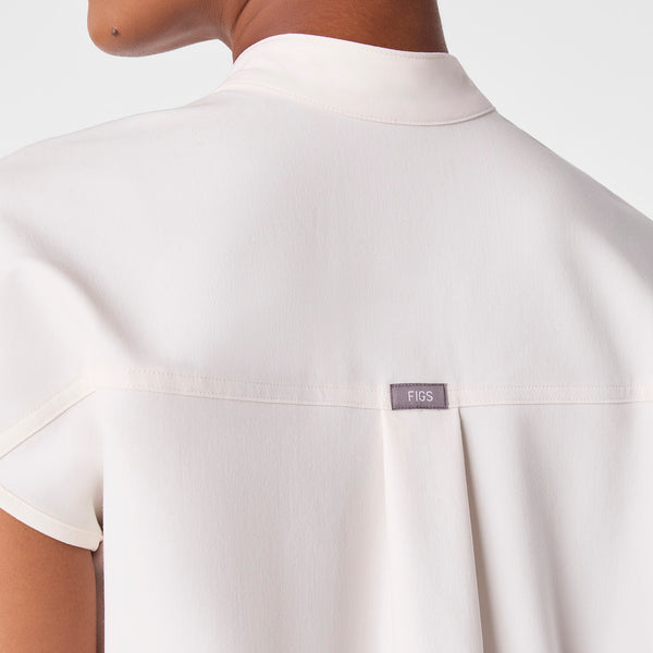 women's Off White Rafaela - Oversized Scrub Top™