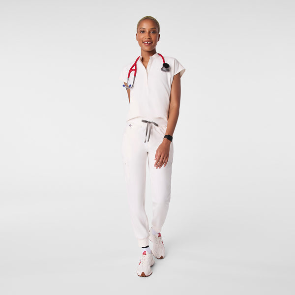 women's Off White Rafaela - Oversized Scrub Top™