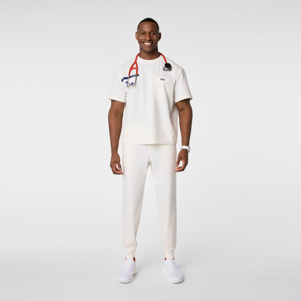 men's Off White FIGS x Team USA Relaxed Crewneck - Scrub Top