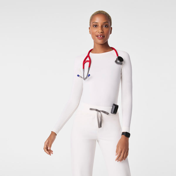 women's Off White Salta Seamless - Longsleeve Underscrub