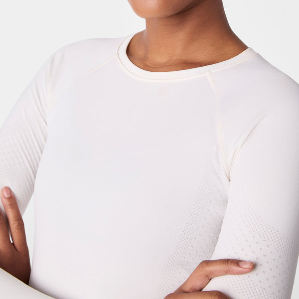 women's Off White Salta Seamless - Longsleeve Underscrub