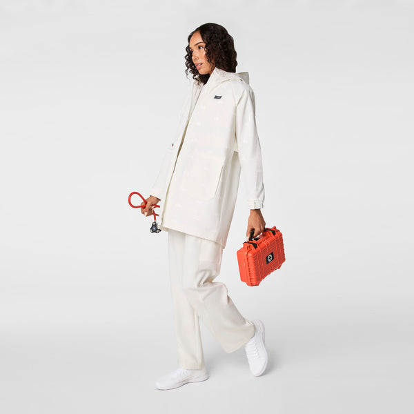 women's Off White FIGS x Team USA On-Shift Stadium Jacket™