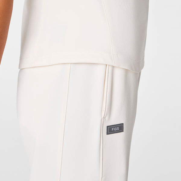 women's Off White FIGS x Team USA FIBREx Polo - Scrub Top