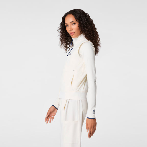 women's Off White FIGS x Team USA Off-Shift - Float Bomber Vest™