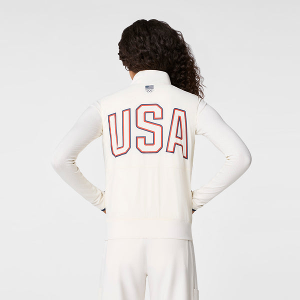 women's Off White FIGS x Team USA Off-Shift - Float Bomber Vest™