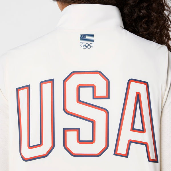 women's Off White FIGS x Team USA Off-Shift - Float Bomber Vest™