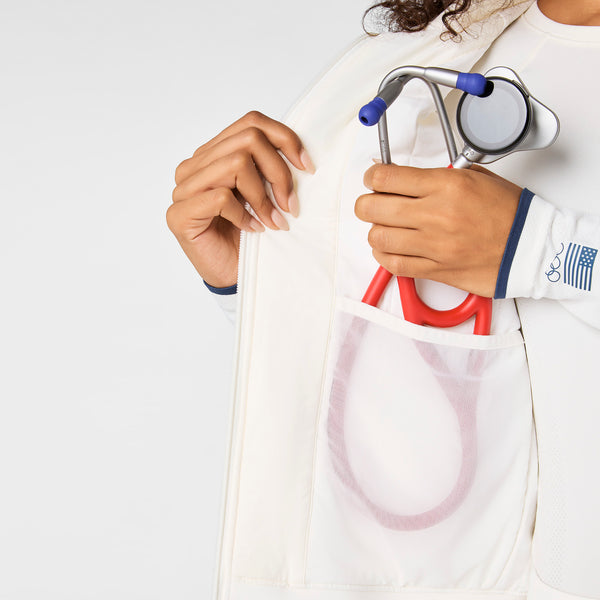 women's Off White FIGS x Team USA Off-Shift - Float Bomber Vest™