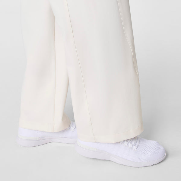 women's Off White FIGS x Team USA High Waisted Wide Leg - Tall Scrub Pant