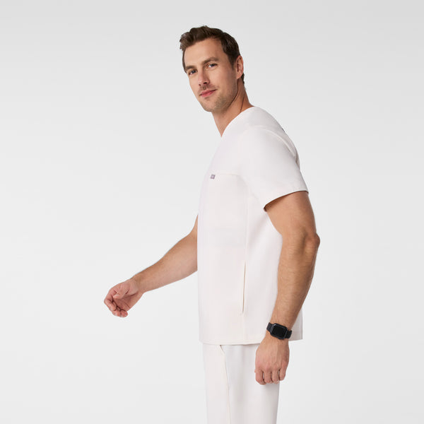 men's Off White Walsh V-Neck - Scrub Top