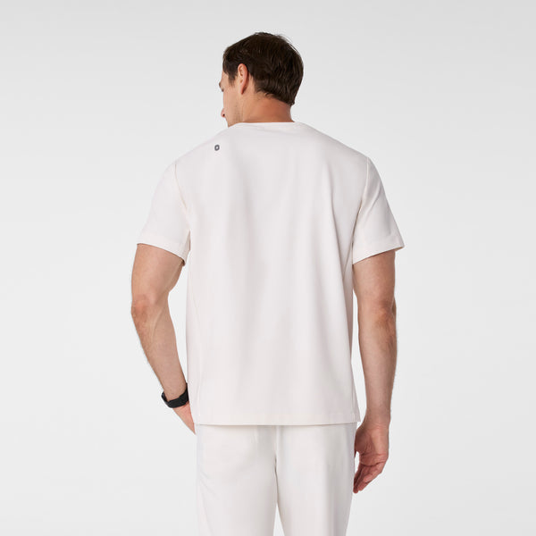 men's Off White Walsh V-Neck - Scrub Top