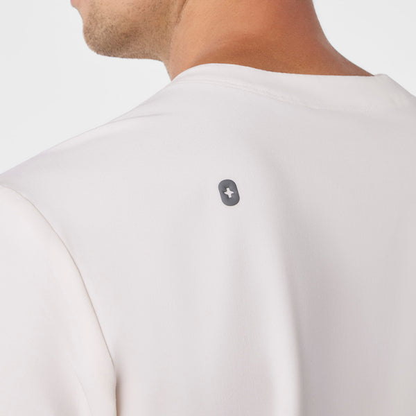 men's Off White Walsh V-Neck - Scrub Top