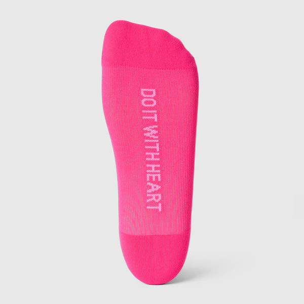 women's Shocking Pink Fair Isle - Compression Socks