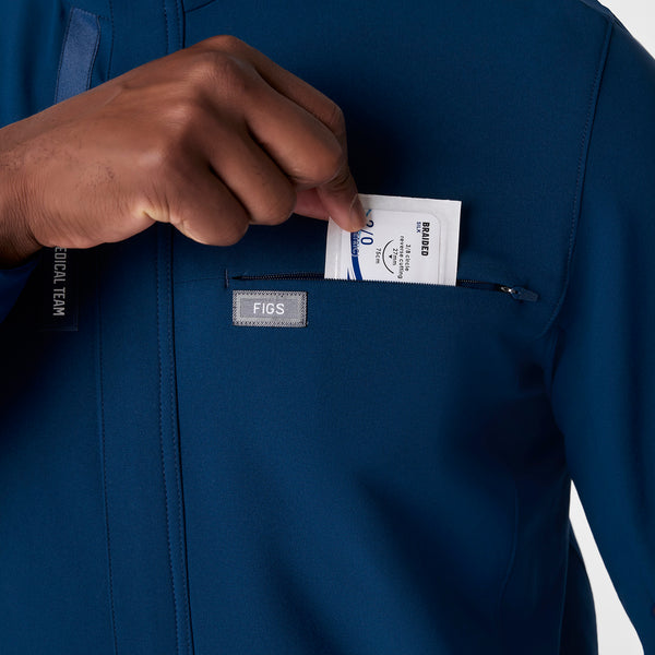 men's Team USA Blue FIGS x Team USA FIBREx Mock Neck Longsleeve - Scrubjumpsuit™