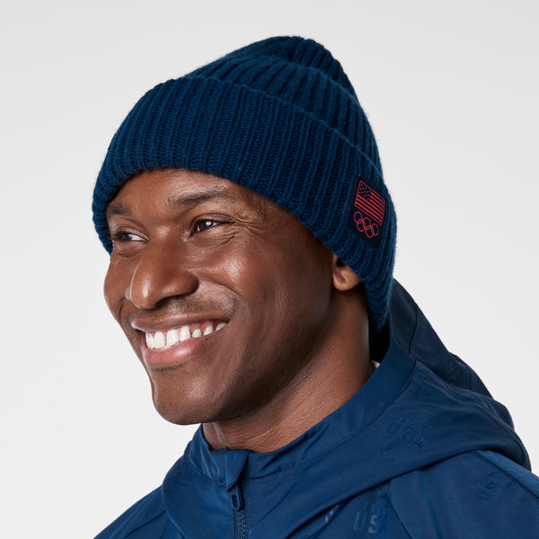 unisex Team USA Blue FIGS x Team USA - Knitted Beanie