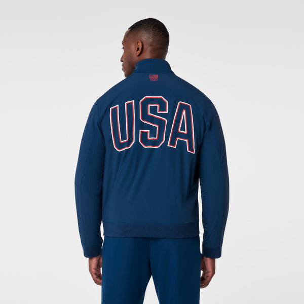 men's Team USA Blue FIGS x Team USA On-Shift - Float Bomber Jacket™