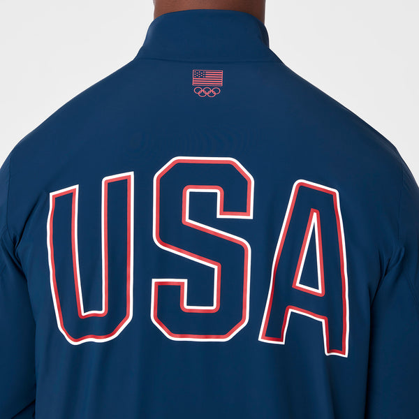men's Team USA Blue FIGS x Team USA On-Shift - Float Bomber Jacket™