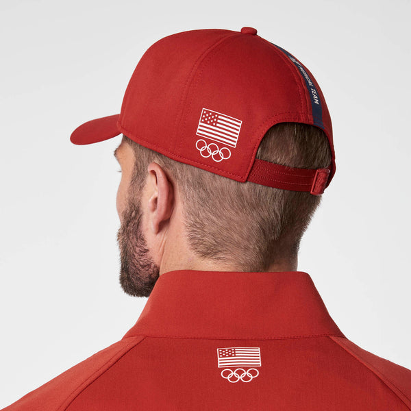 unisex Team USA Red FIGS x Team USA Baseball Cap