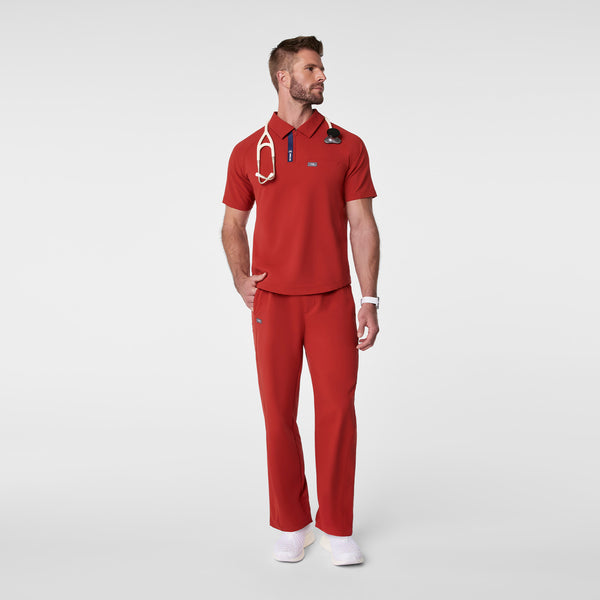 men's Team USA Red FIGS x Team USA FIBREx Polo - Scrub Top
