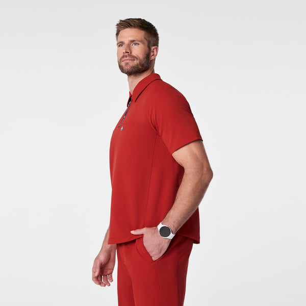 men's Team USA Red FIGS x Team USA FIBREx Polo - Scrub Top