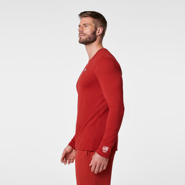 men's Team USA Red FIGS x Team USA Graphic Supersoft - Longsleeve Underscrub