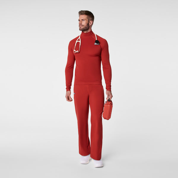 men's Team USA Red FIGS x Team USA Mock Neck - Longsleeve Underscrub