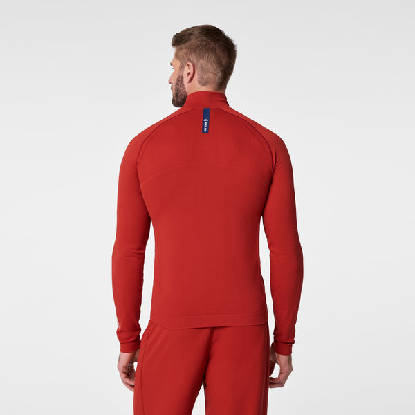 men's Team USA Red FIGS x Team USA Mock Neck - Longsleeve Underscrub