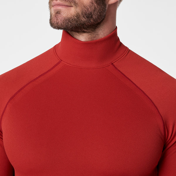 men's Team USA Red FIGS x Team USA Mock Neck - Longsleeve Underscrub