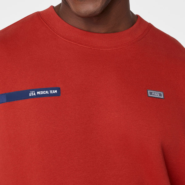 men's Team USA Red FIGS x Team USA Off-Shift - Crewneck Sweatshirt™