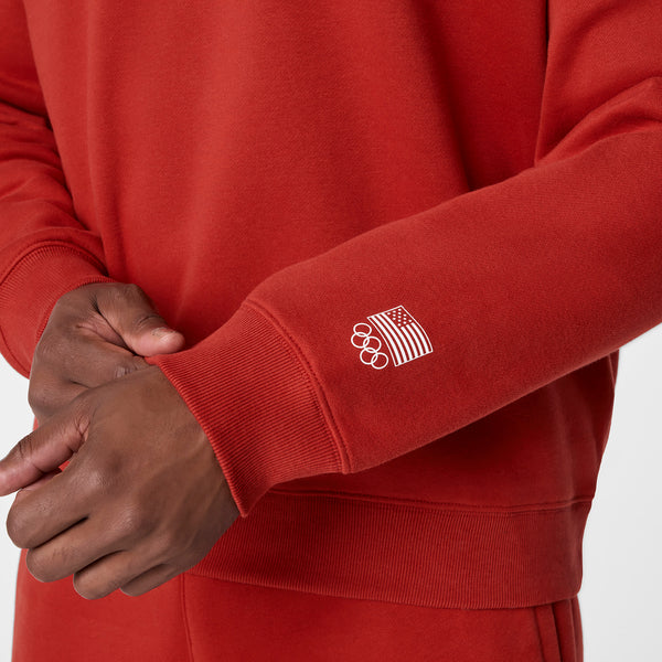 men's Team USA Red FIGS x Team USA Off-Shift - Crewneck Sweatshirt™