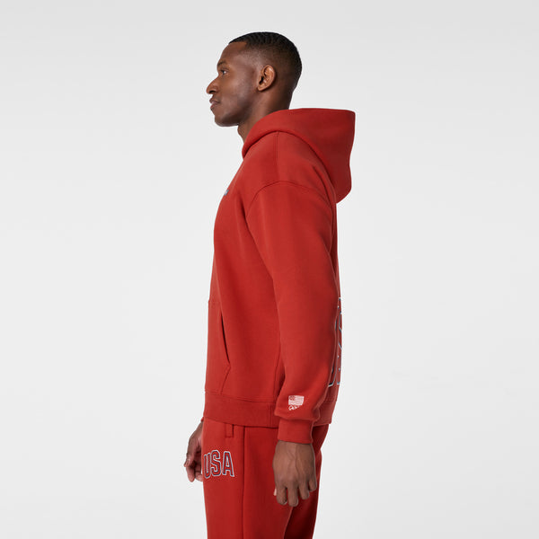 men's Team USA Red FIGS x Team USA Off-Shift - Hoodie Sweatshirt™