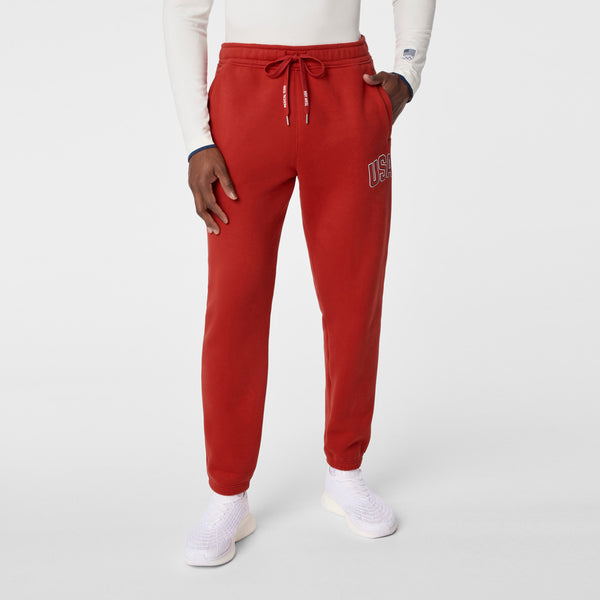 men's Team USA Red FIGS x Team USA Off-Shift - Relaxed Jogger Sweatpants™