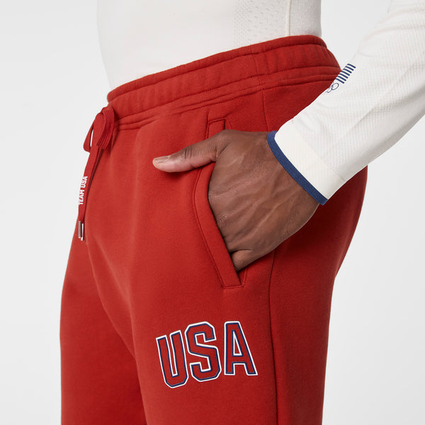 men's Team USA Red FIGS x Team USA Off-Shift - Relaxed Jogger Sweatpants™