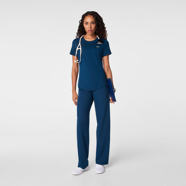 women's Team USA Blue FIGS x Team USA Supersoft - Shortsleeve Underscrub